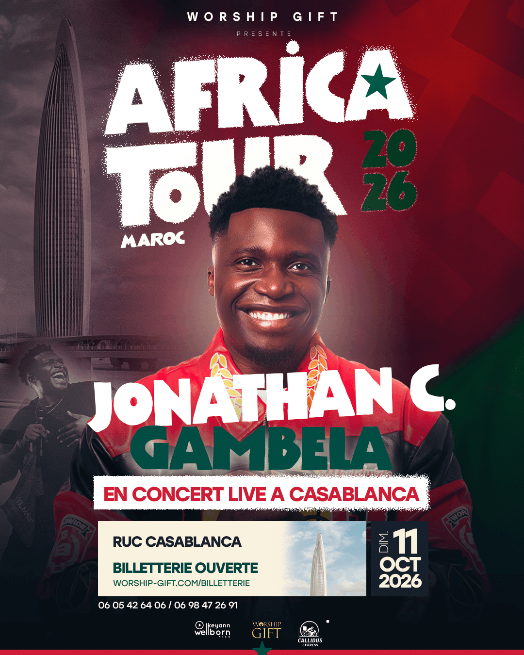 Affiche officielle — Concert Live de Jonathan Gambela